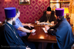 Епископ Волгодонскийи и Сальский Корнилий встретился с владельцем Великокняжеского конезавода Кукота Юрием Михайловичем