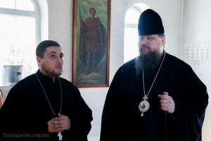 Глава Волгодонской епархии епископ Волгодонский и Сальский Корнилий посетил храм Архангела Михаила станицы Романовской