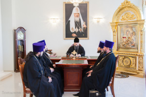 Глава Волгодонской епархии епископ Волгодонский и Сальский Корнилий возглавил епархиальный совет. Волгодонск. 03.10.2015 г.