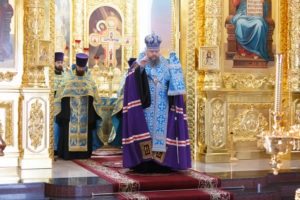 25.07.2017 года, епископ Волгодонский и Сальский Корнилий возглавил молебное пение г. Волгодонска.