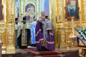 6.11.2017г. епископ Волгодонский и Сальский Корнилий молился за божественной литургией г. Волгодонск
