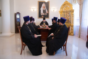 2.10.2018 года епископ Корнилий возглавил совещание с духовенством Волгодонской епархии.