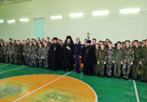 20.02.2019 г. епископ Корнилий посетил казачий кадетский корпус пос. Орловский.