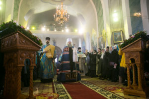 В праздник Сретения Господня Глава Донской митрополии совершил Божественную литургию в Сретенском храме Ростова-на-Дону